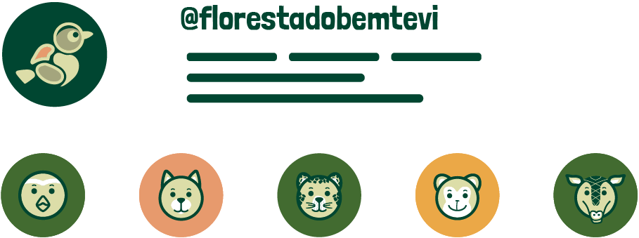 Instagram do Berçário Escola Floresta do Bem-te-vi. @florestadobemtevi